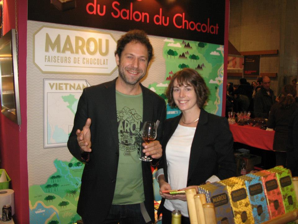 Vincent & moi au Salon du Chocolat de Paris 2012.