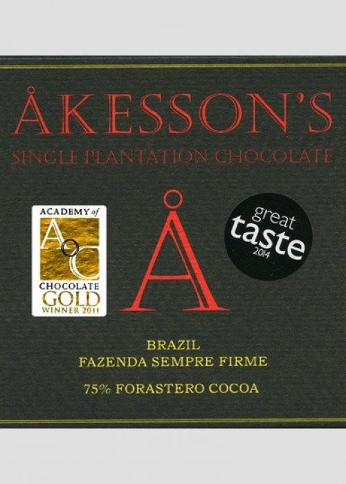 Chocolat Noir Akesson’s – Brésil 75% de Cacao