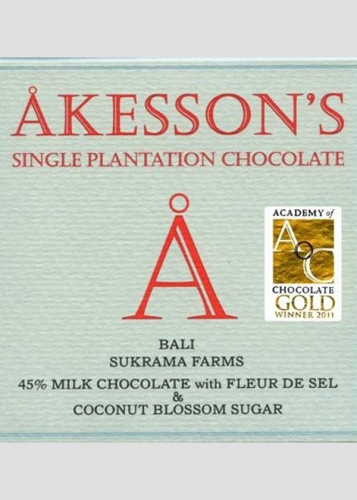 Chocolat au Lait Akesson’s – Fleur de Sel 45% de Cacao