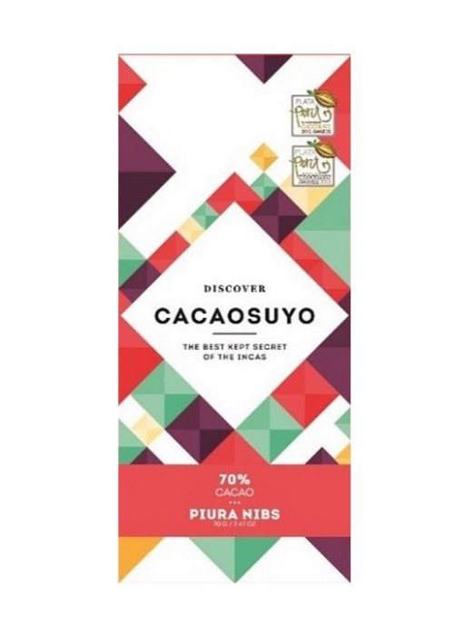 Chocolat Noir Cacaosuyo – Piura Nibs 70% de Cacao