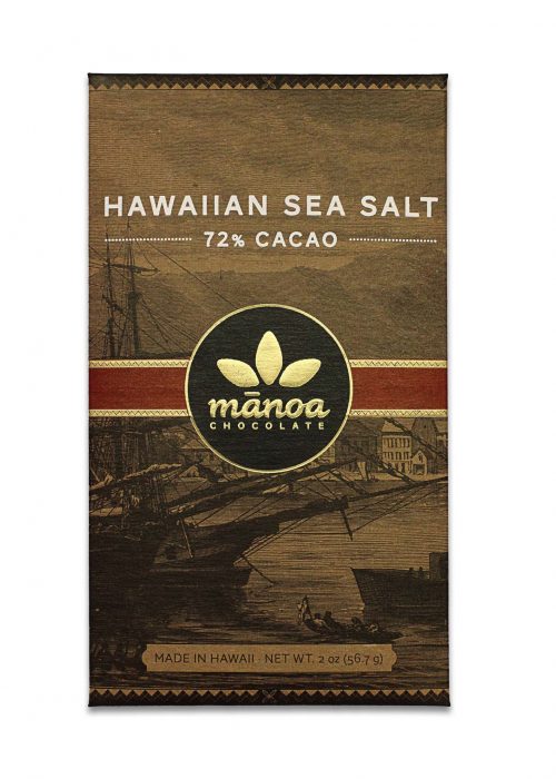 Chocolat Noir Manoa – Sea Salt Cristaux de Sel 72%