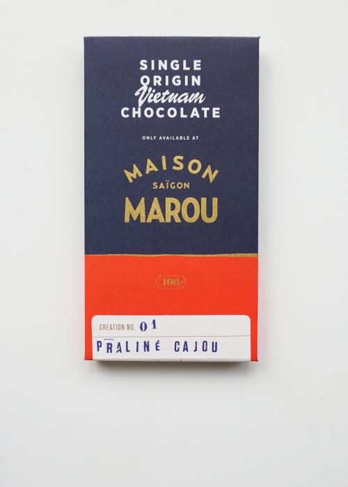Chocolat noir Marou – Praliné Cajou 65% Cacao
